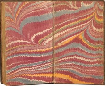 endpapers - marbled
